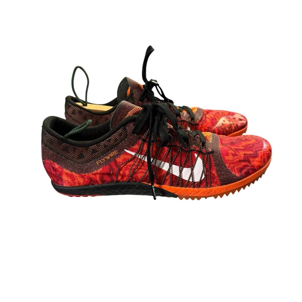 Nike Flywire Mens Track & Field Shoes Orange and Black Size 7